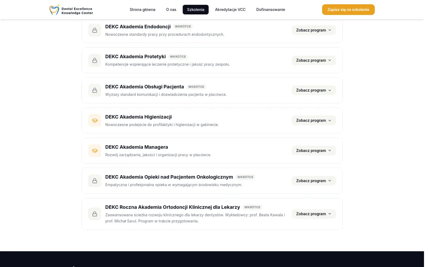 Katalog akademii