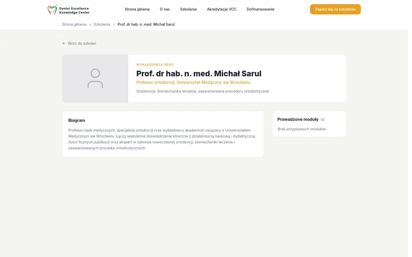 Profil wykładowcy